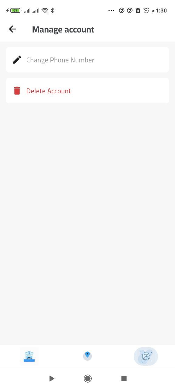 Step 2: Select Delete Account